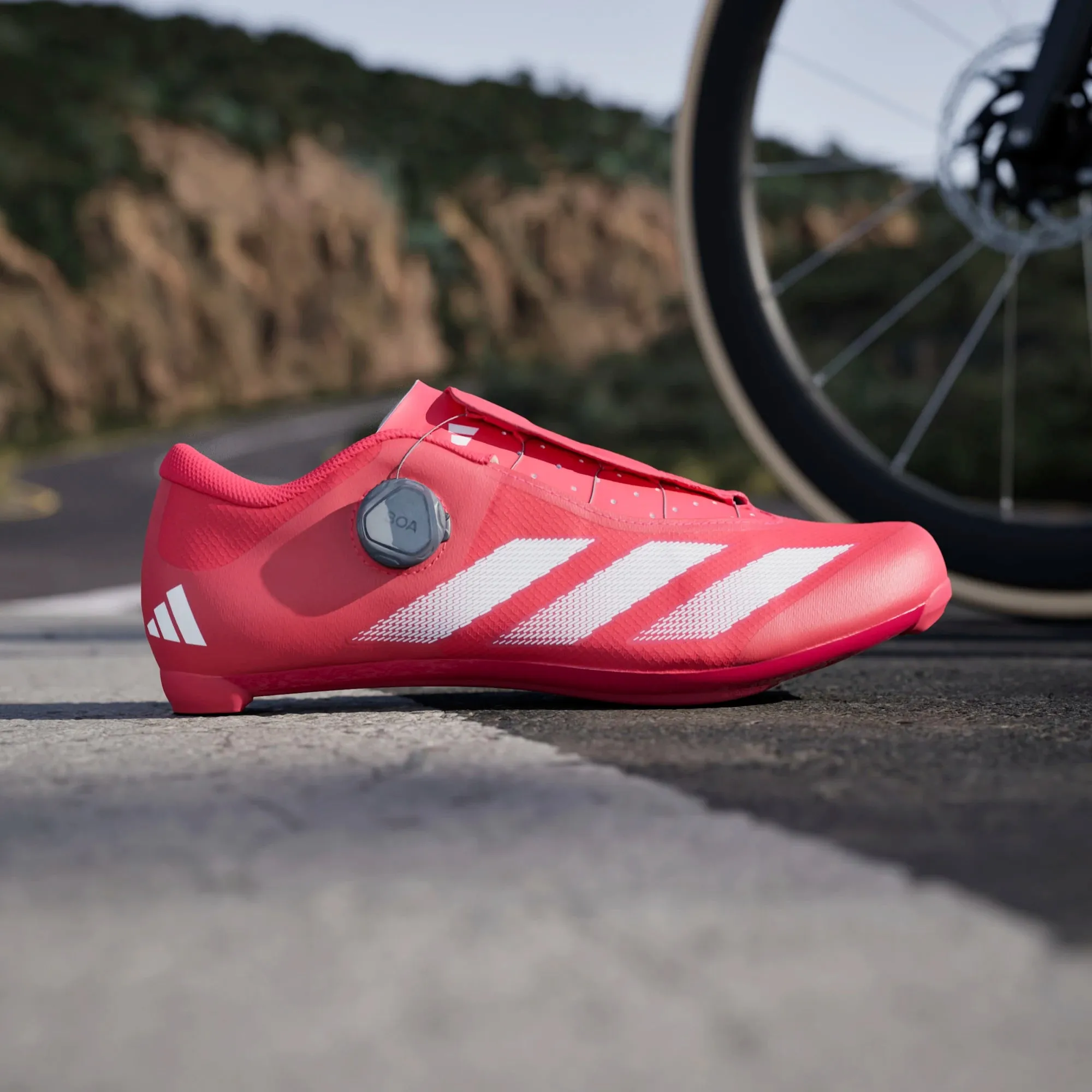 Adidas Tempo 3-Stripes Boa Shoes - Red