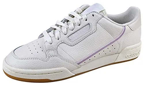 Adidas Women's Continental 80 W Casual Sneaker, Off White/ Orchid