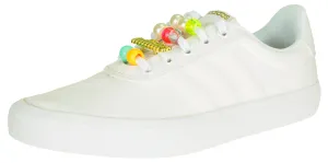 Adidas Women's FARM RIO X Vulc Raid3r Shoes, Cloud White/Gold Metallic