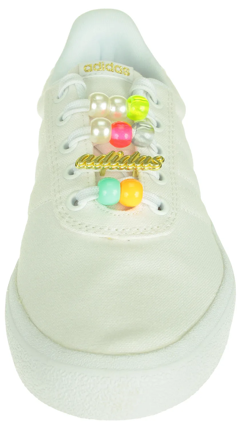 Adidas Women's FARM RIO X Vulc Raid3r Shoes, Cloud White/Gold Metallic