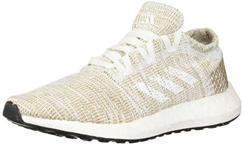 Adidas Women's Pureboost Go Athletic Sneakers, White/Silver/Copper Metallic