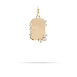 Adina Reyter Diamond Dog Tag Hinged Charm