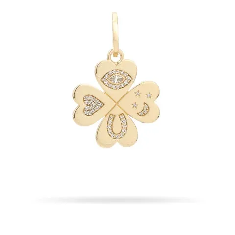Adina Reyter Good Luck Diamond Clover Charm