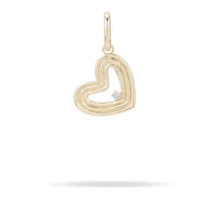 Adina Reyter Groovy Diamond Heart Hinged Charm