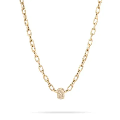 Adina Reyter Wide Pave Diamond Big Bead