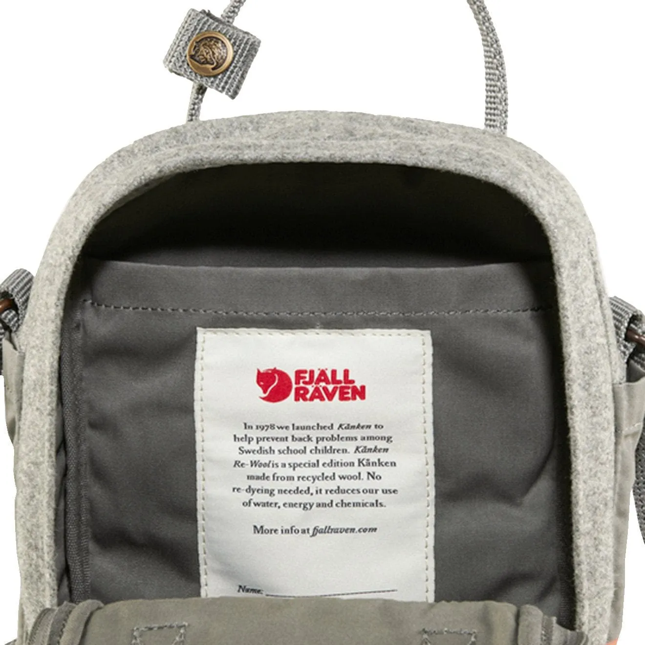 Affordable Luxury Fjallraven Kanken Re-Wool Sling Granite Grey  Stylish & Comfortable