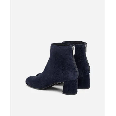 AGL Olga Bootie in Dark Blue Suede