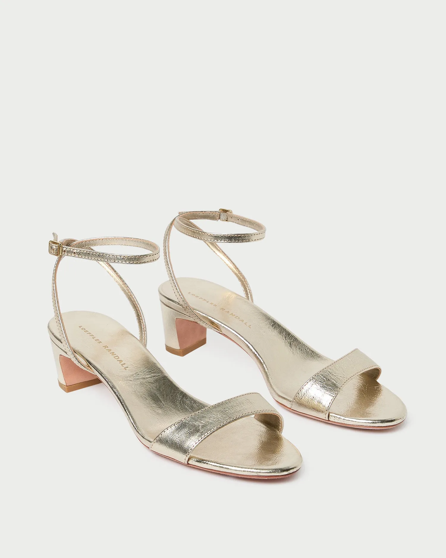 Alice Champagne Leather Sandal -LOEFFLER RANDALL