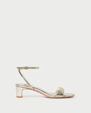 Alice Champagne Leather Sandal -LOEFFLER RANDALL