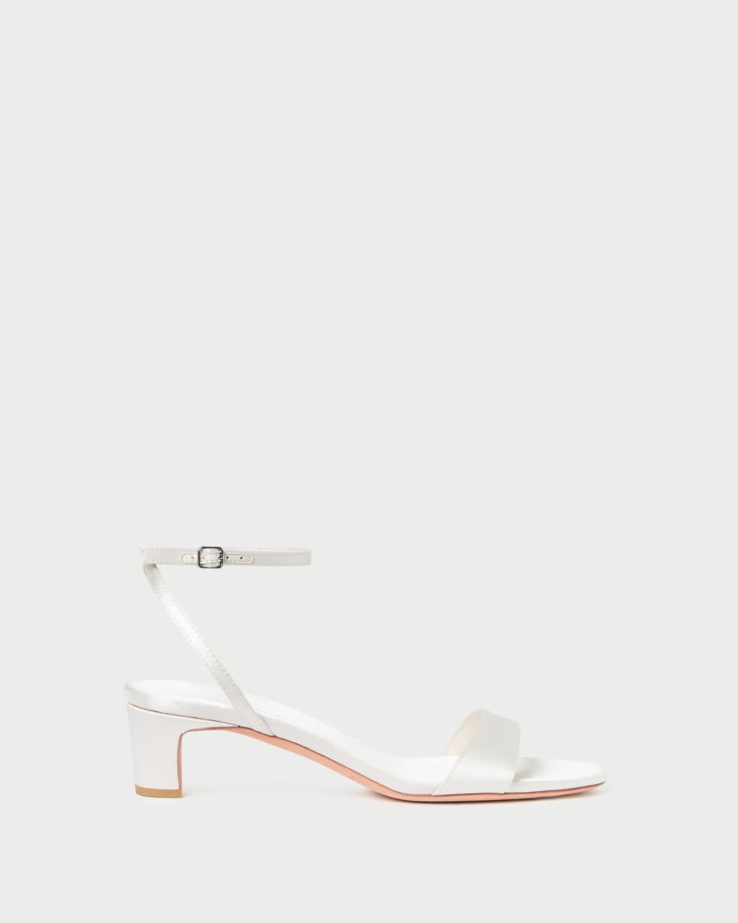 Alice Cream Satin Sandal -LOEFFLER RANDALL
