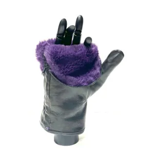 Alpo Faux Fur Lined Zipper Mittens