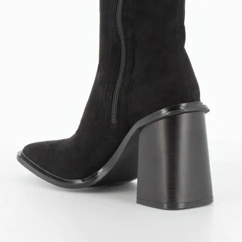 Amandine Thigh High Boots (Black)