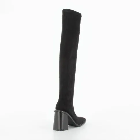 Amandine Thigh High Boots (Black)