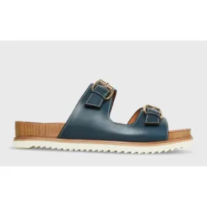 Ann Mashburn Double Buckle Platform Slide