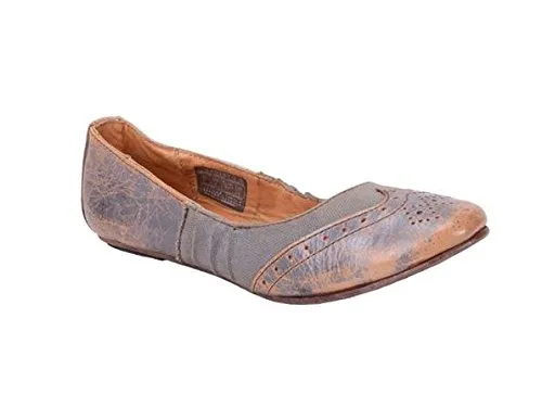 BedStu TAP Women's Ballet Flats Fashion Shoes - Silver Lux Grey Canvas