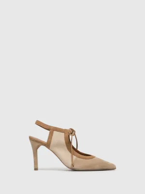 Beige Pointed Toe Shoes