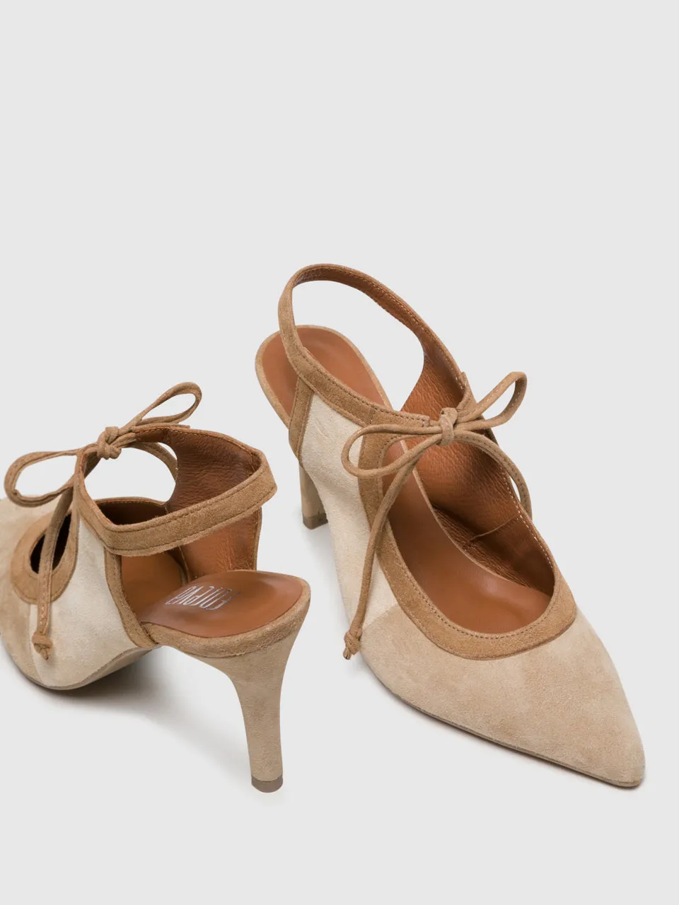 Beige Pointed Toe Shoes