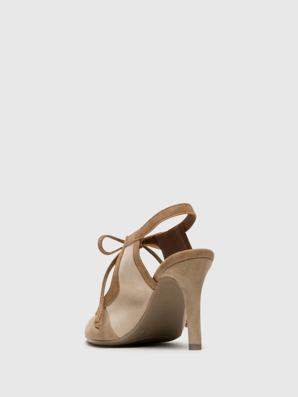 Beige Pointed Toe Shoes