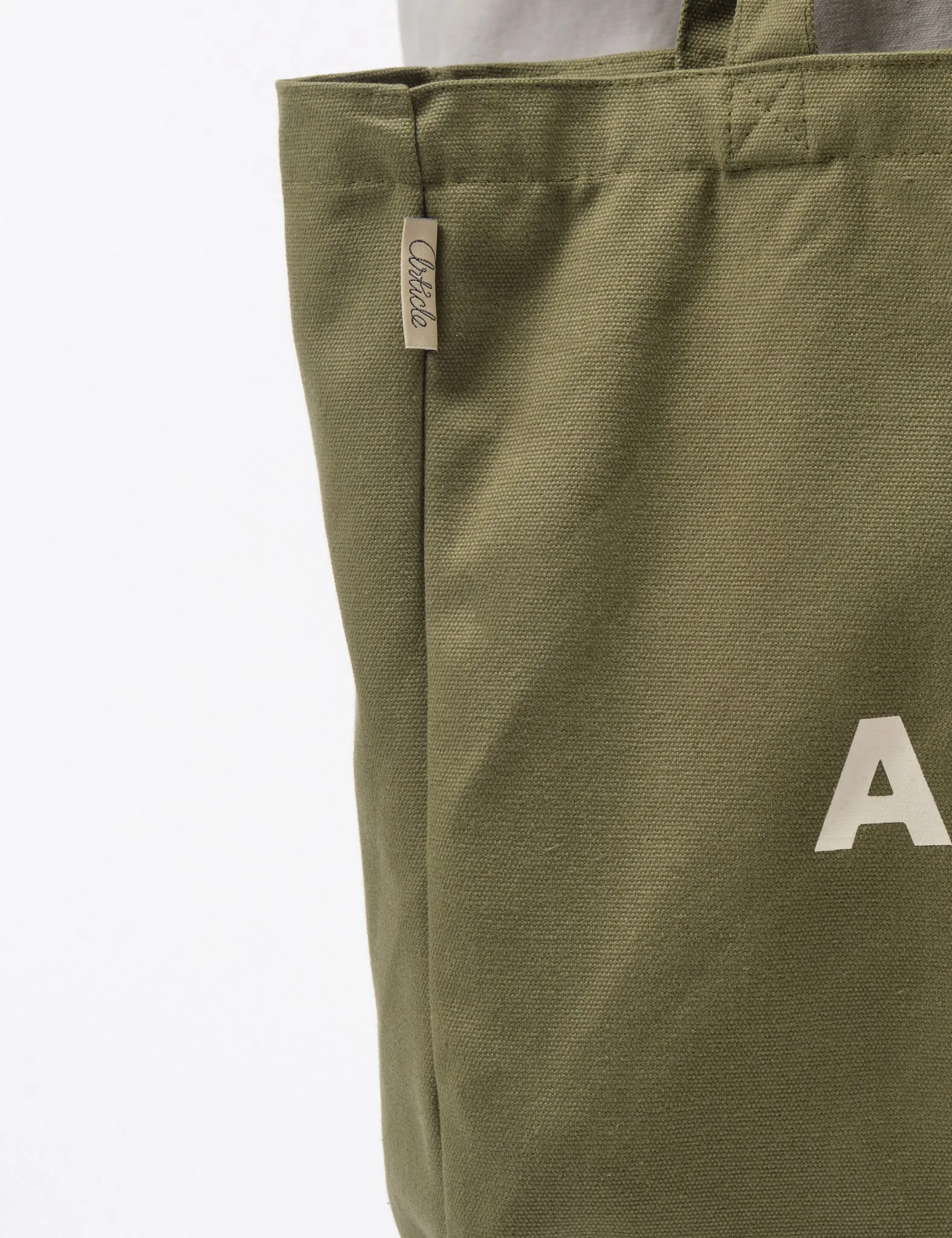 BestSelling Article Organic Heavy Canvas Tote Bag - Olive Green  Dont Miss Out!