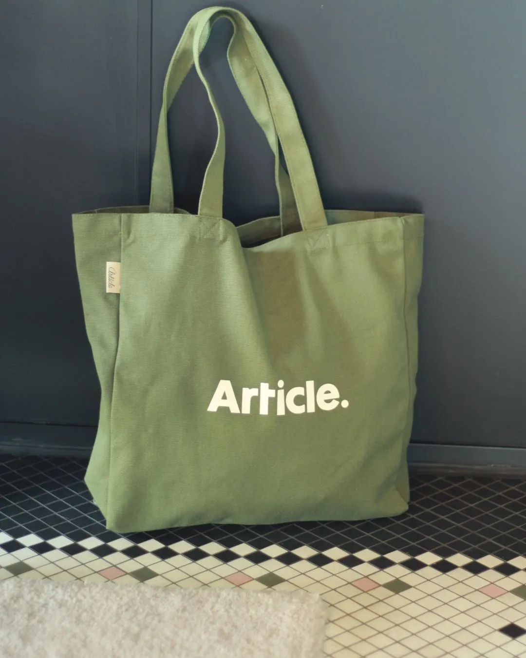 BestSelling Article Organic Heavy Canvas Tote Bag - Olive Green  Dont Miss Out!