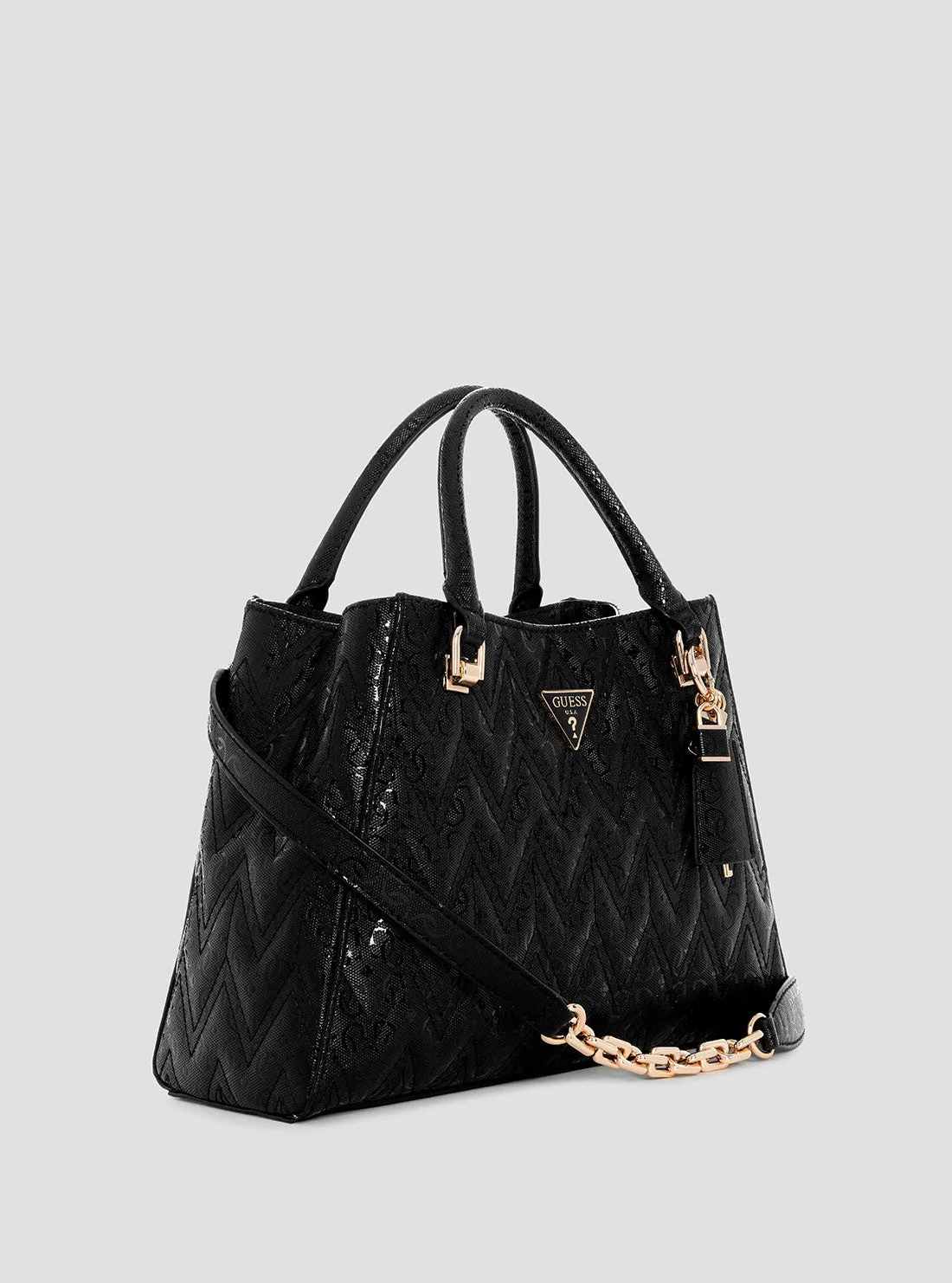 Black Adelard Satchel Bag Guess