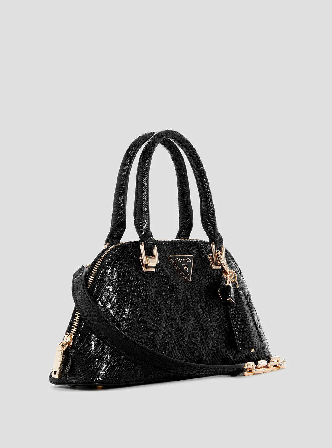 Black Adelard Satchel Bag Guess