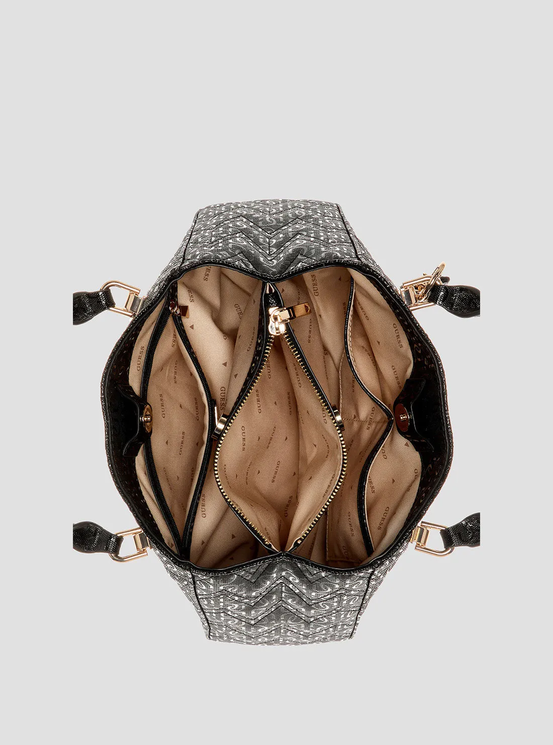 Black Adelard Satchel Bag Guess