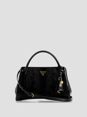 Black Annita Girlfriend Satchel Bag Guess