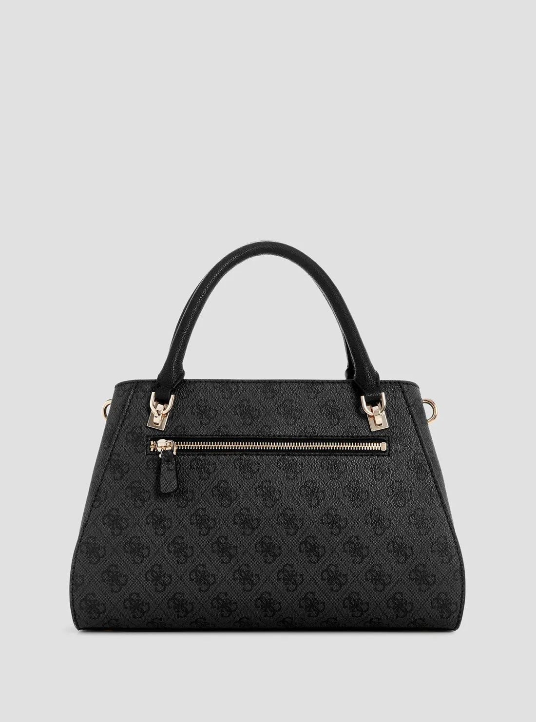 Black Logo Noelle Satchel Bag Guess