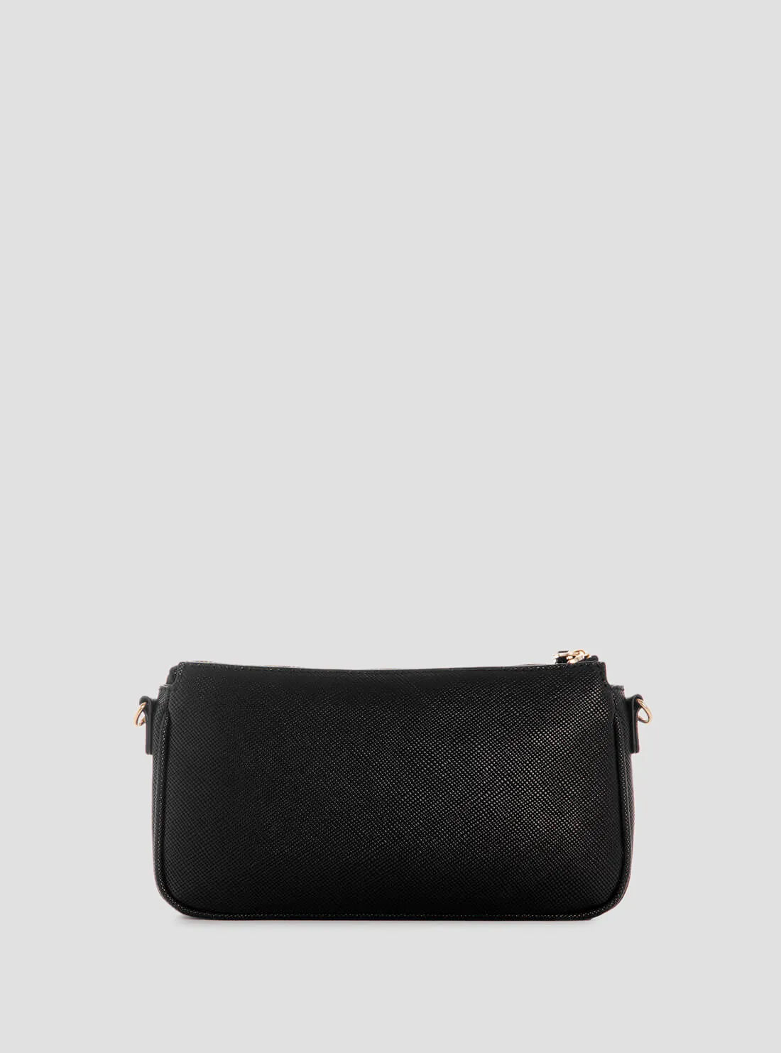 Black Noelle Double Crossbody Pouch Bag Guess