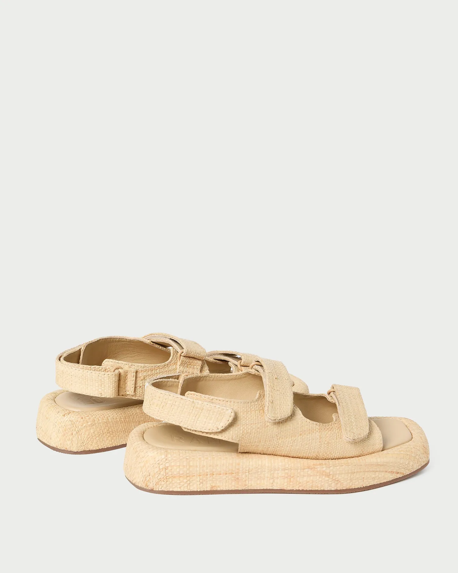 Blaise Natural Raffia Platform Sandal -LOEFFLER RANDALL