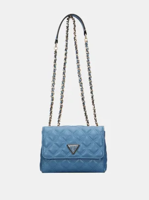Blue Giully Mini Convertible Bag Guess