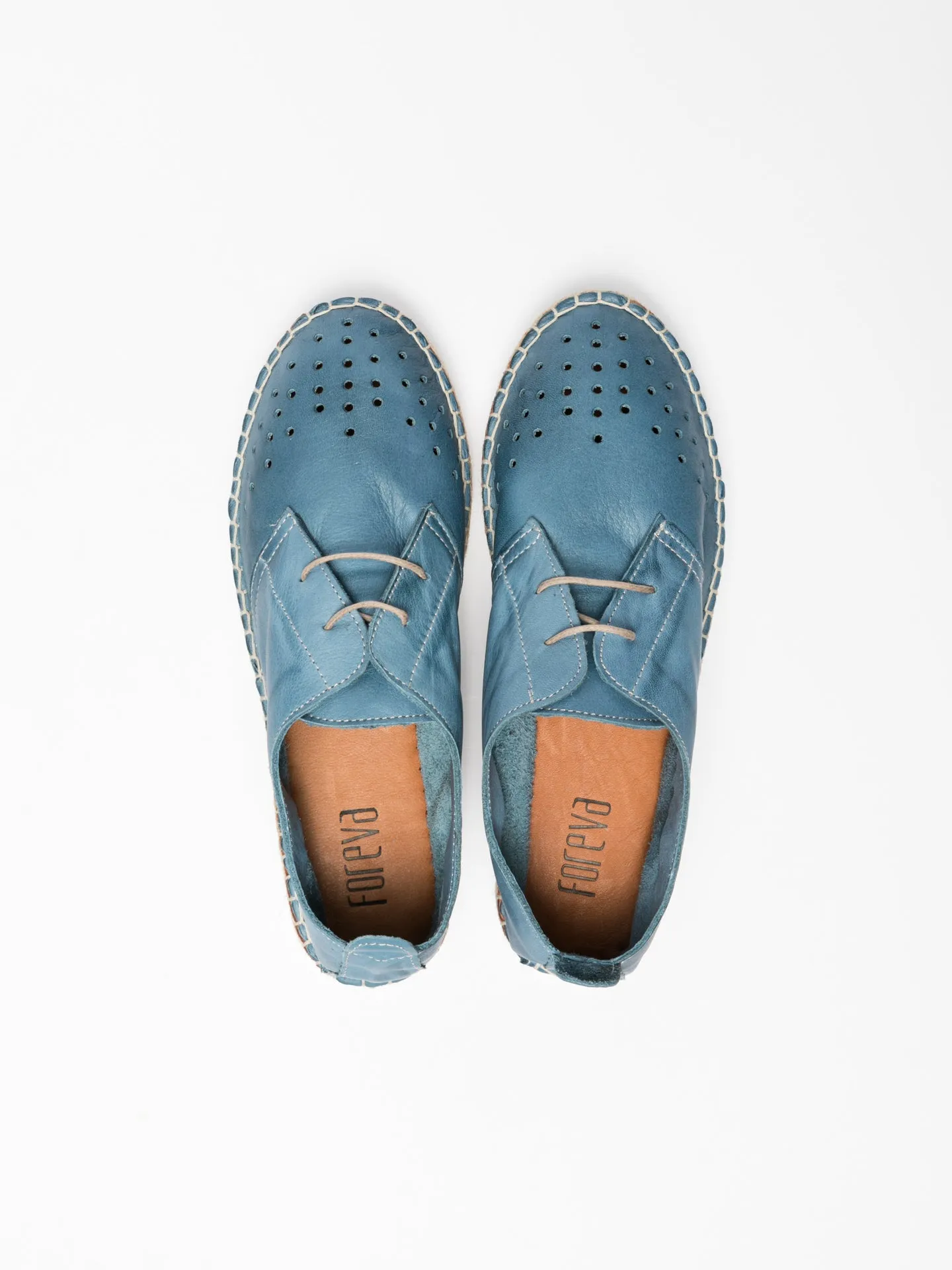 Blue Lace-up Shoes