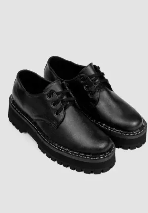 Bohema - Chunky Derbs Girl Black - Girl Shoes