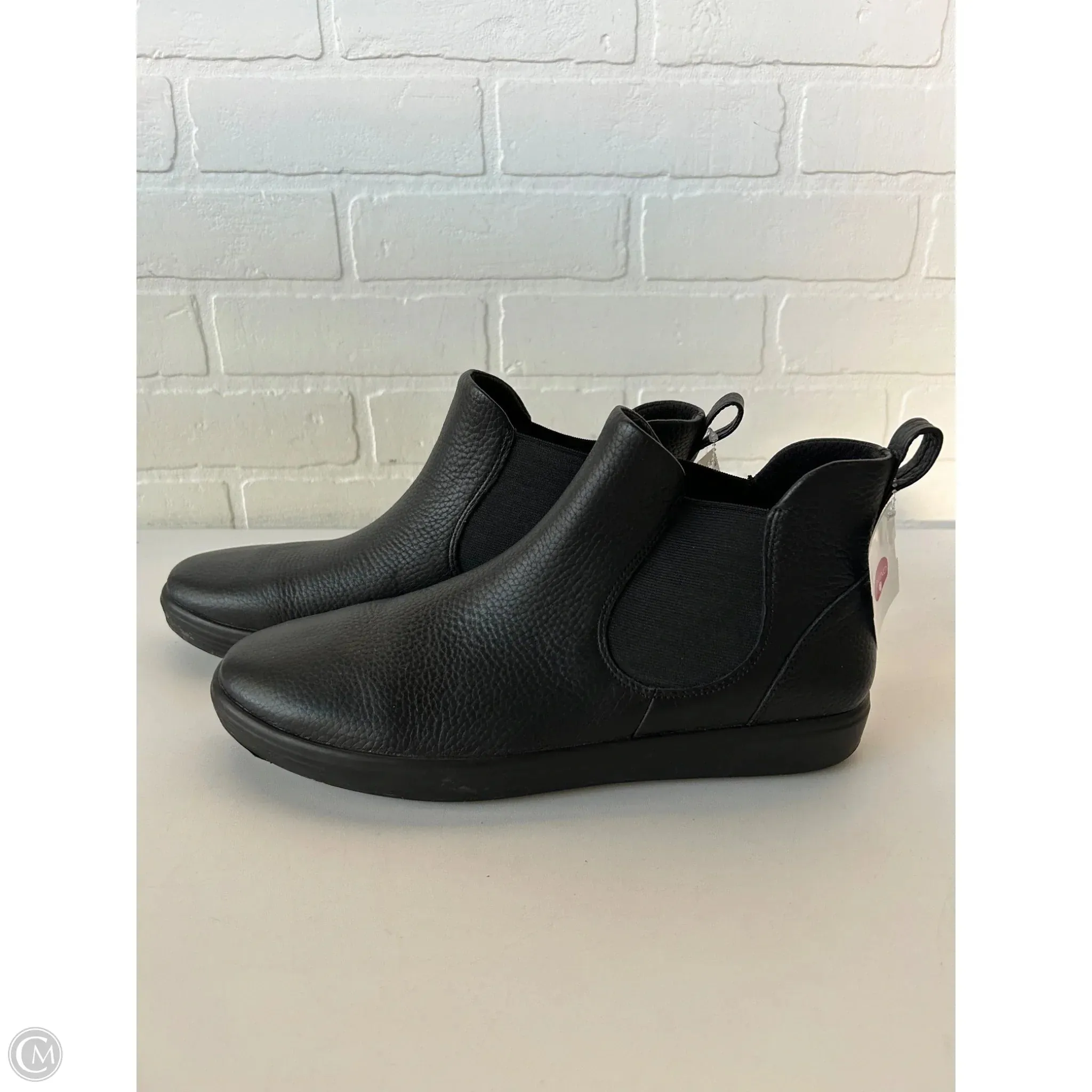 Boots Ankle Flats By Ecco In Black, Size: 11