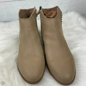 Boots Ankle Flats By Mia In Tan, Size: 9.5