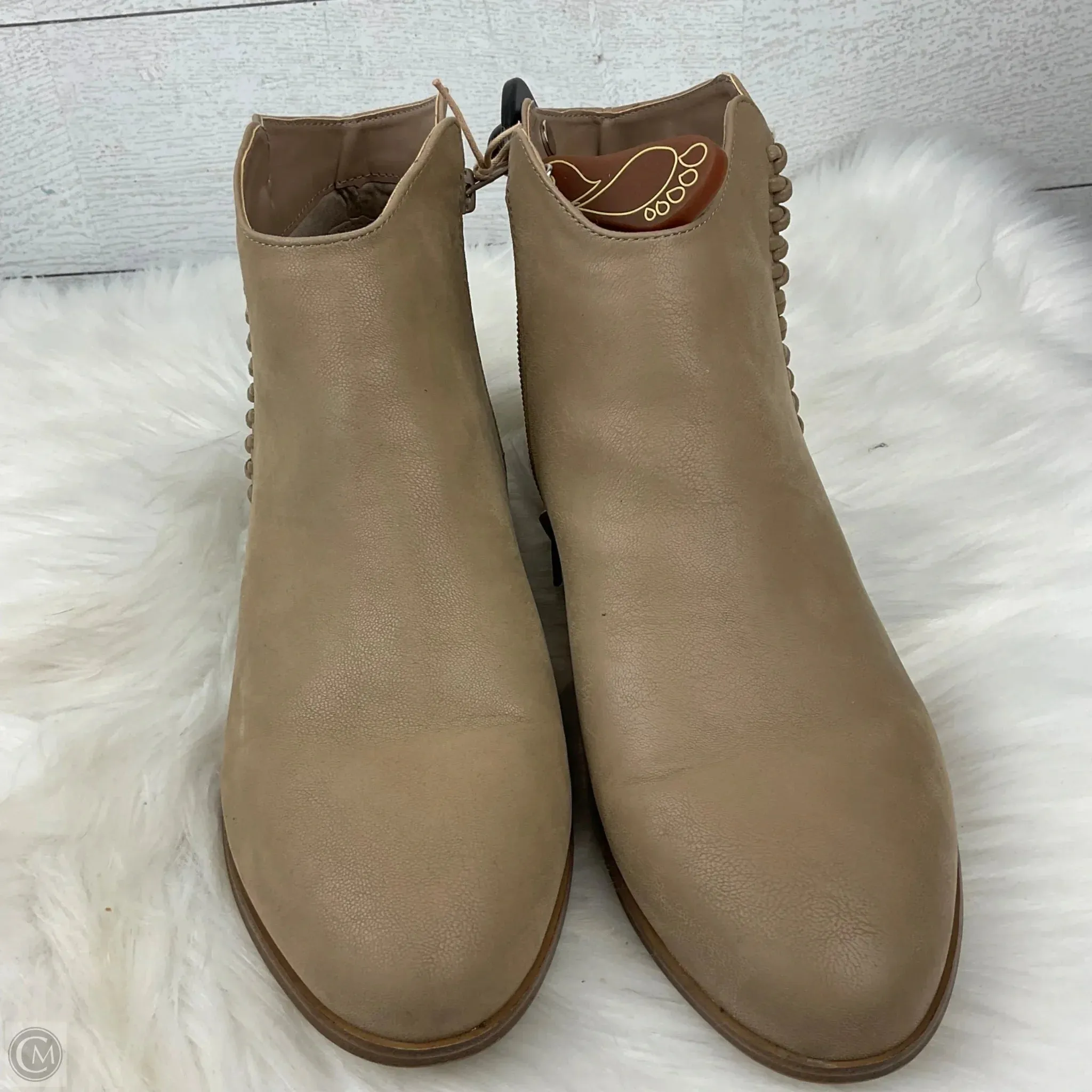 Boots Ankle Flats By Mia In Tan, Size: 9.5
