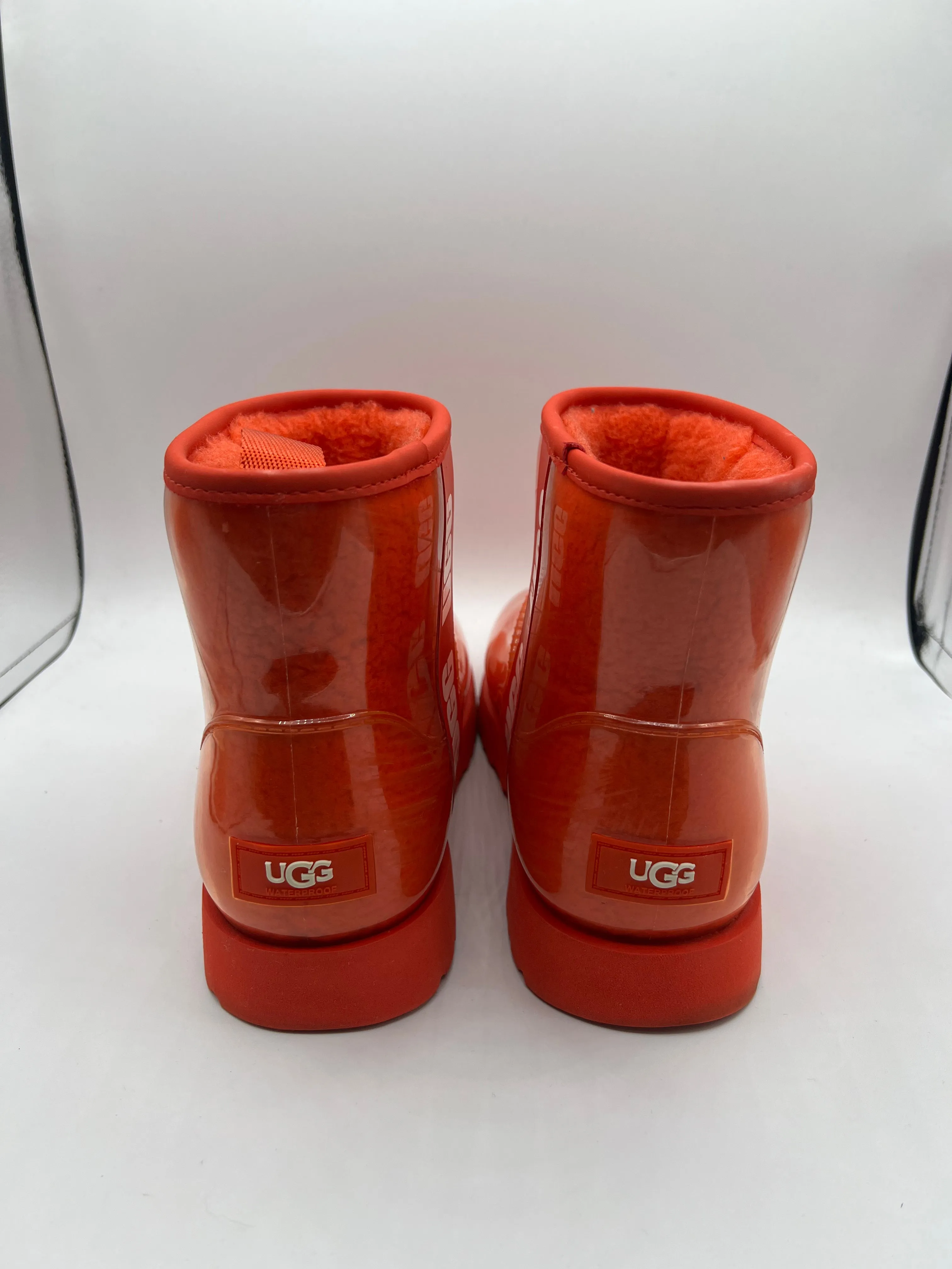 Boots Ankle Flats By Ugg In Red, Size: 8