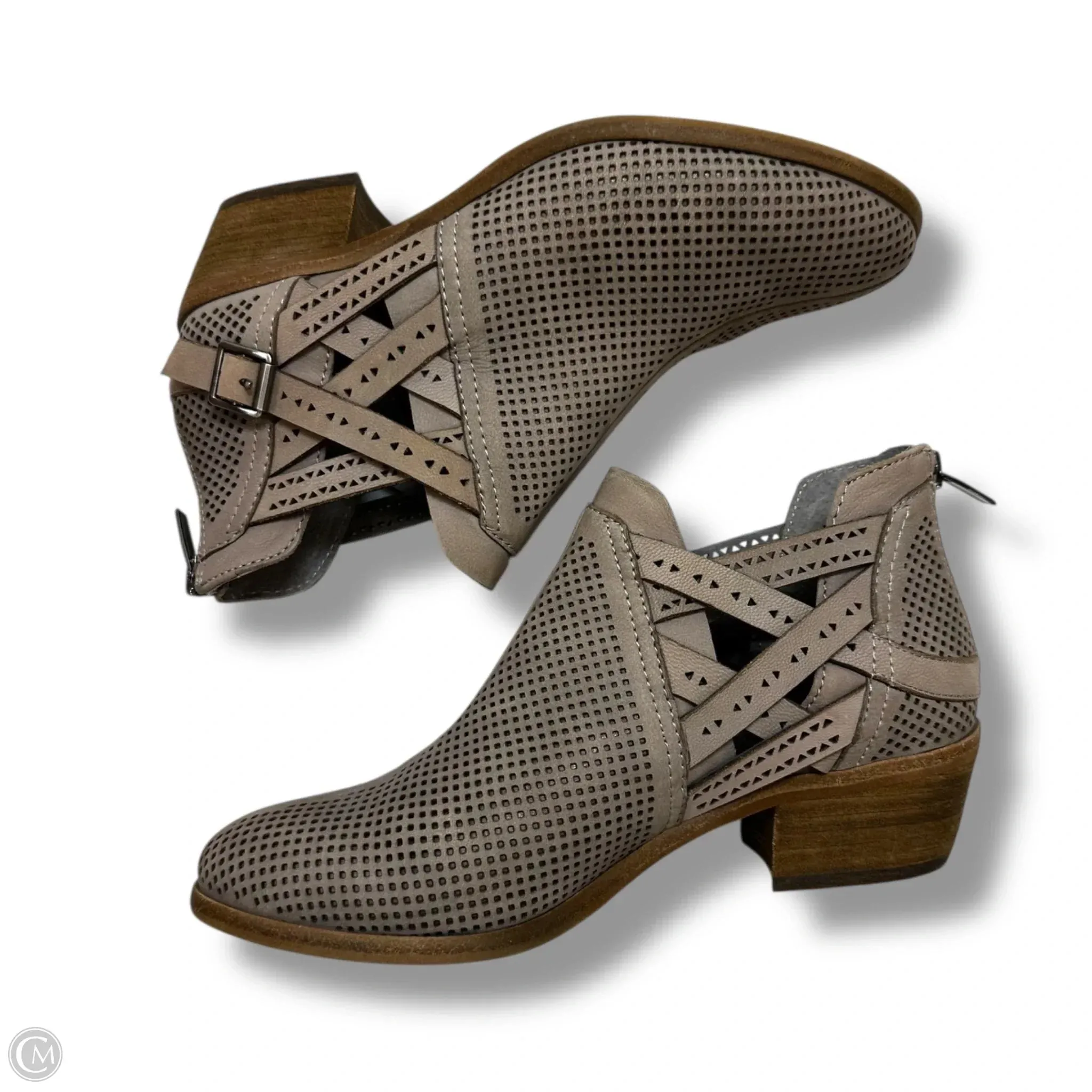 Boots Ankle Flats By Vince Camuto In Taupe, Size: 6.5