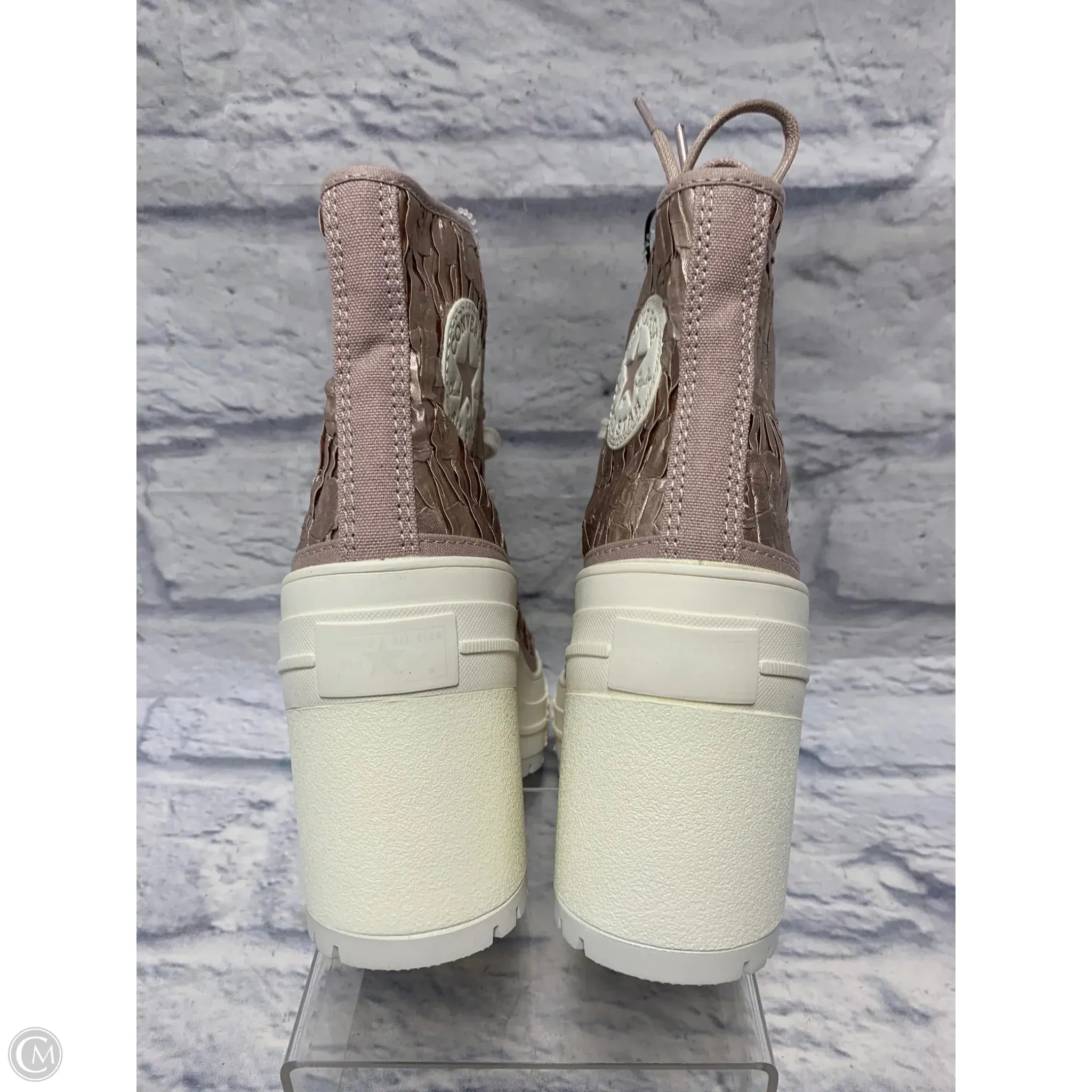 Boots Ankle Heels By Converse In Pink & White, Size: 7