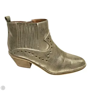Boots Ankle Heels By Corkys In Gold, Size: 10