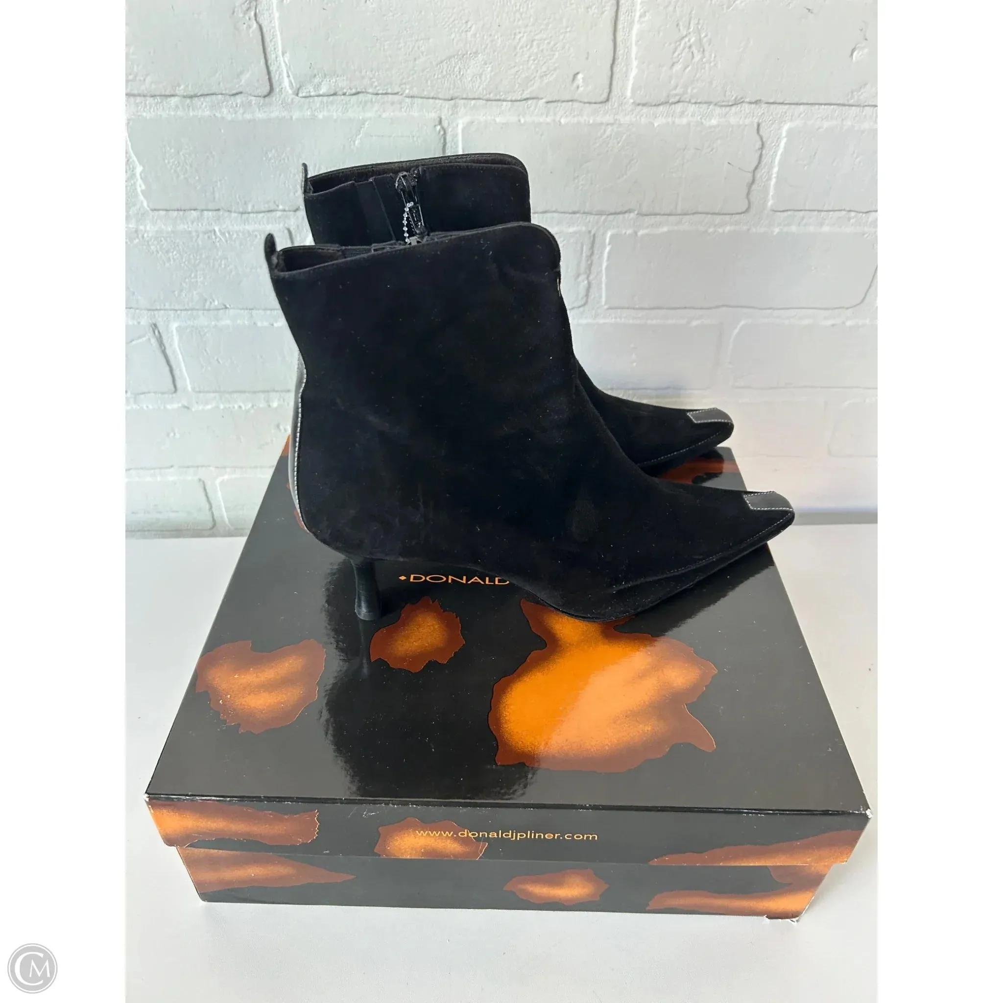Boots Ankle Heels By Donald Pliner In Black, Size: 10