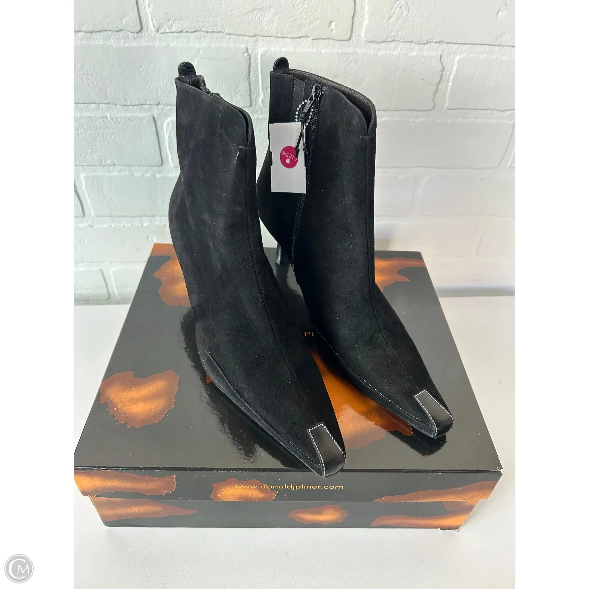 Boots Ankle Heels By Donald Pliner In Black, Size: 10