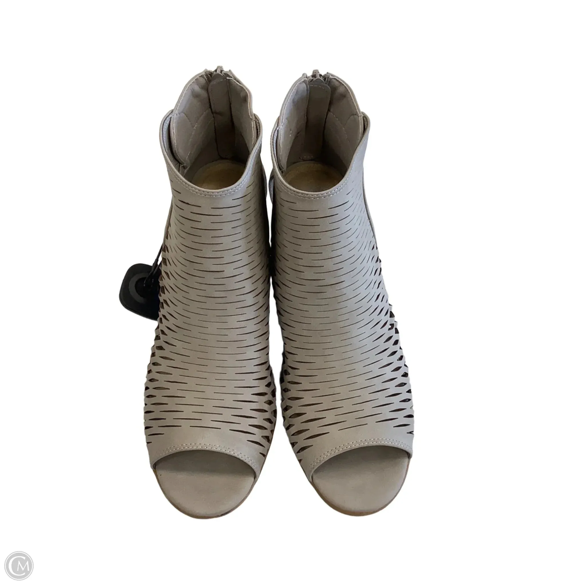 Boots Ankle Heels By Easy Street In Brown, Size: 9