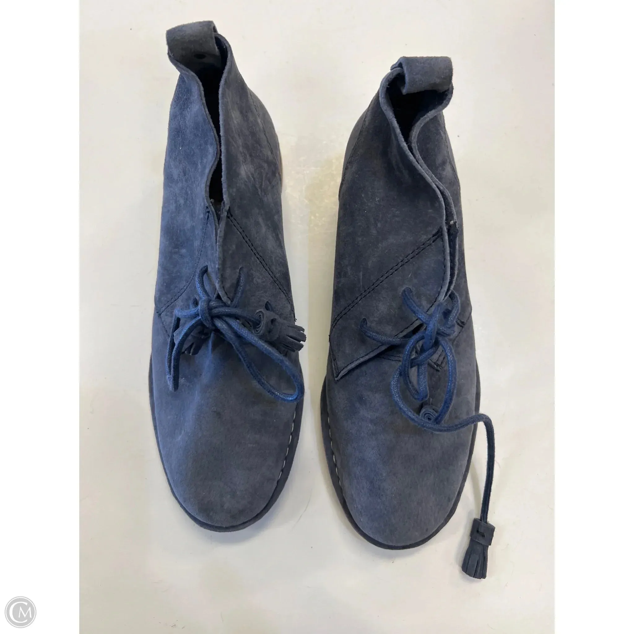 Boots Ankle Heels By Hush Puppies In Blue, Size: 7
