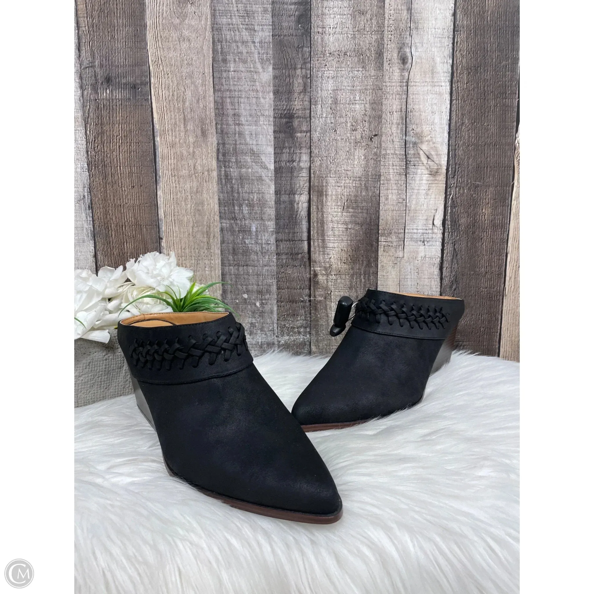 Boots Ankle Heels By Indigo Rd In Black, Size: 10