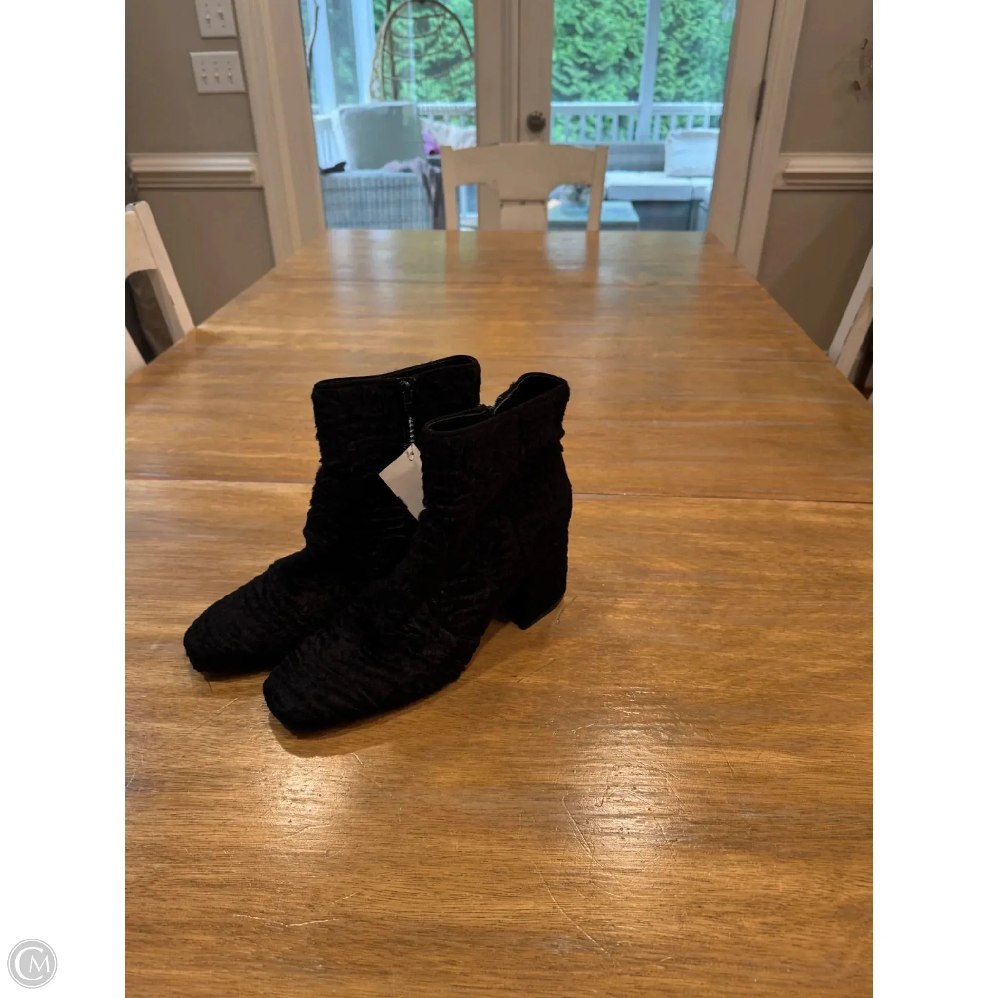 Boots Ankle Heels By Nine West In Black, Size: 9