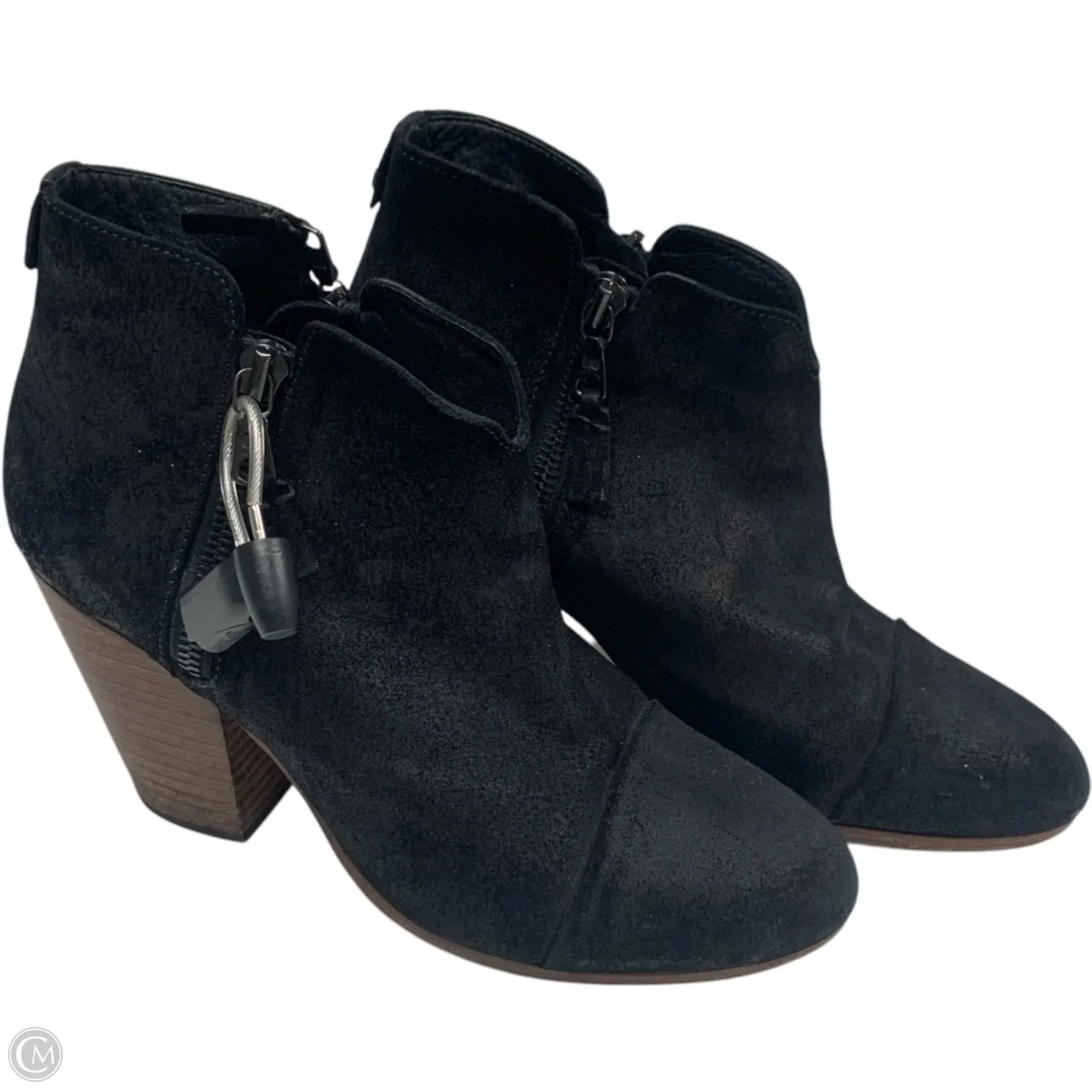 Boots Ankle Heels By Rag And Bone In Black, Size: 7.5