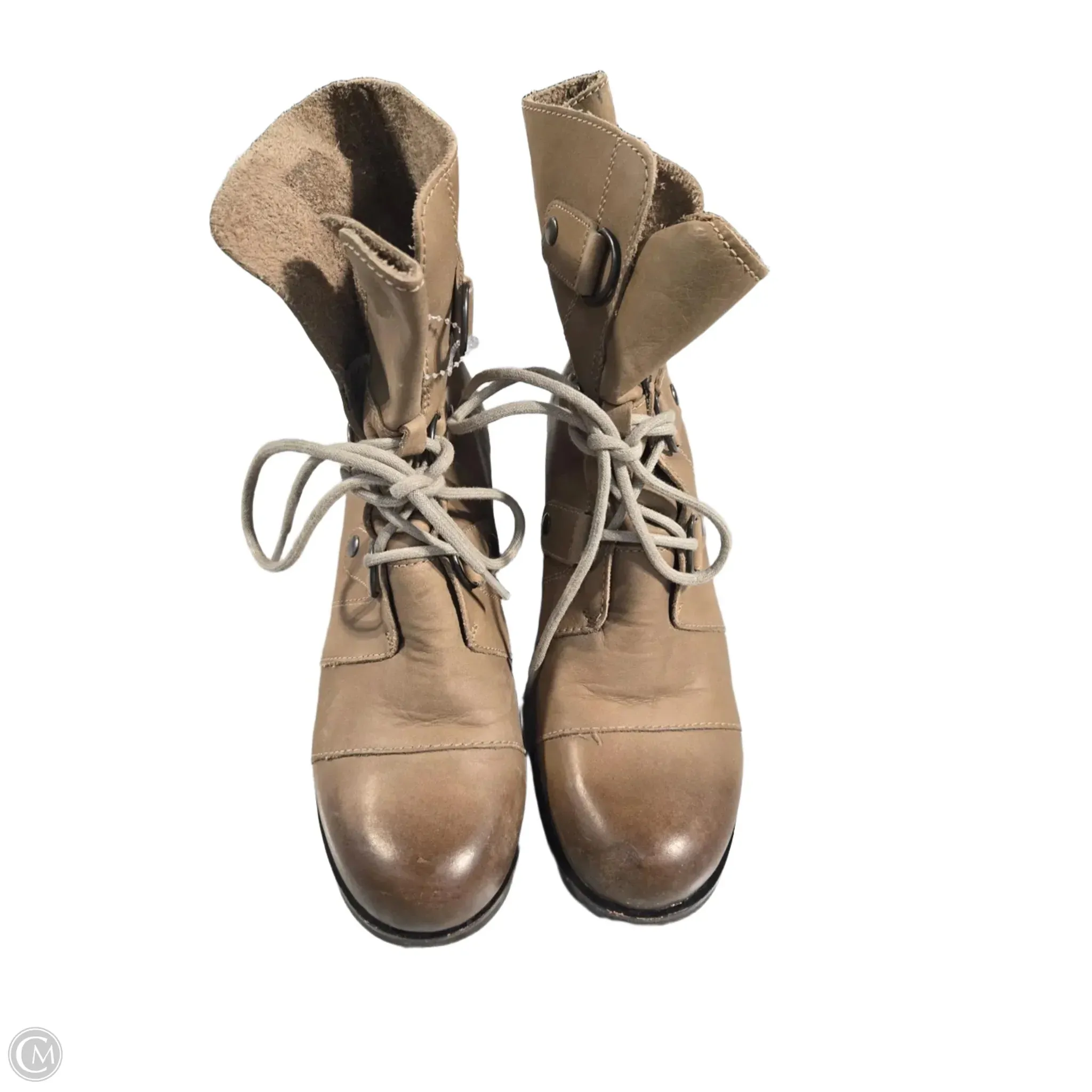 Boots Ankle Heels By Sorel In Brown, Size: 8.5