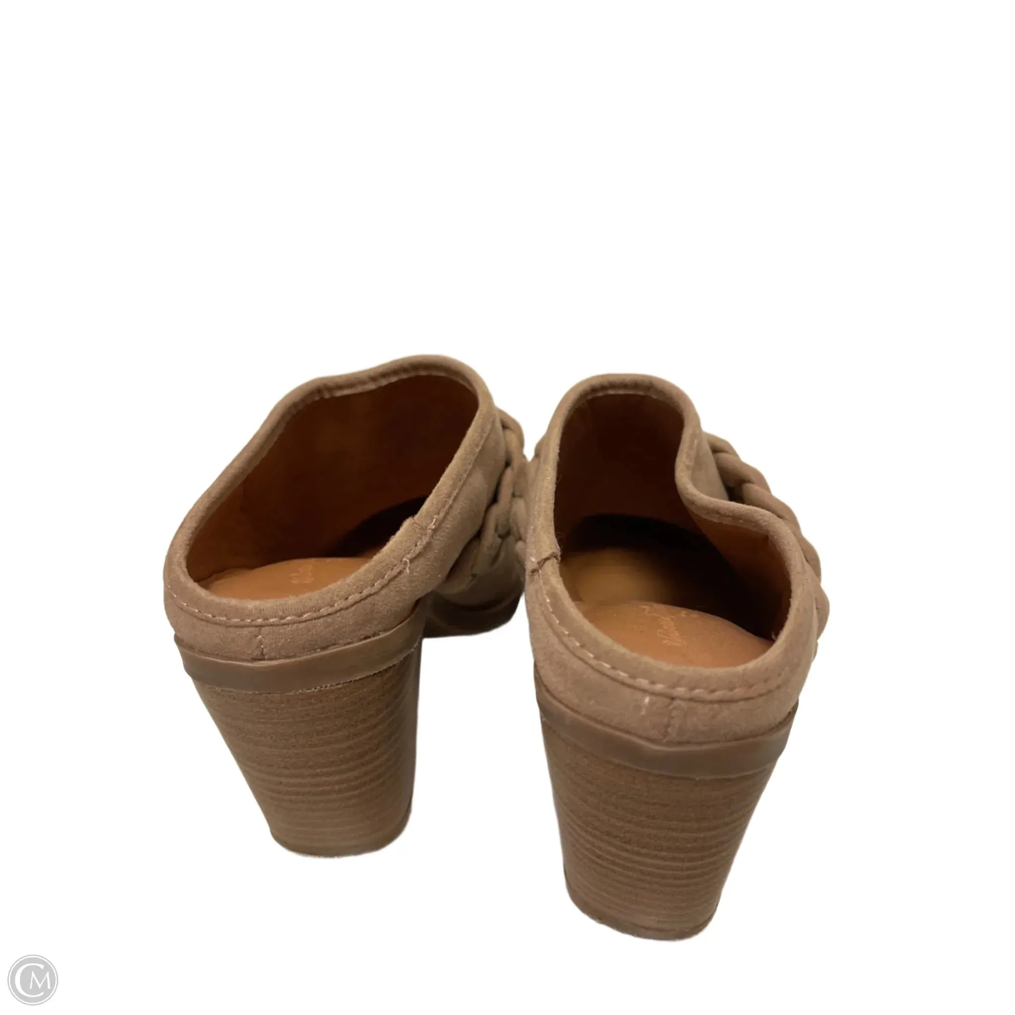 Boots Ankle Heels By Universal Thread In Taupe, Size: 6